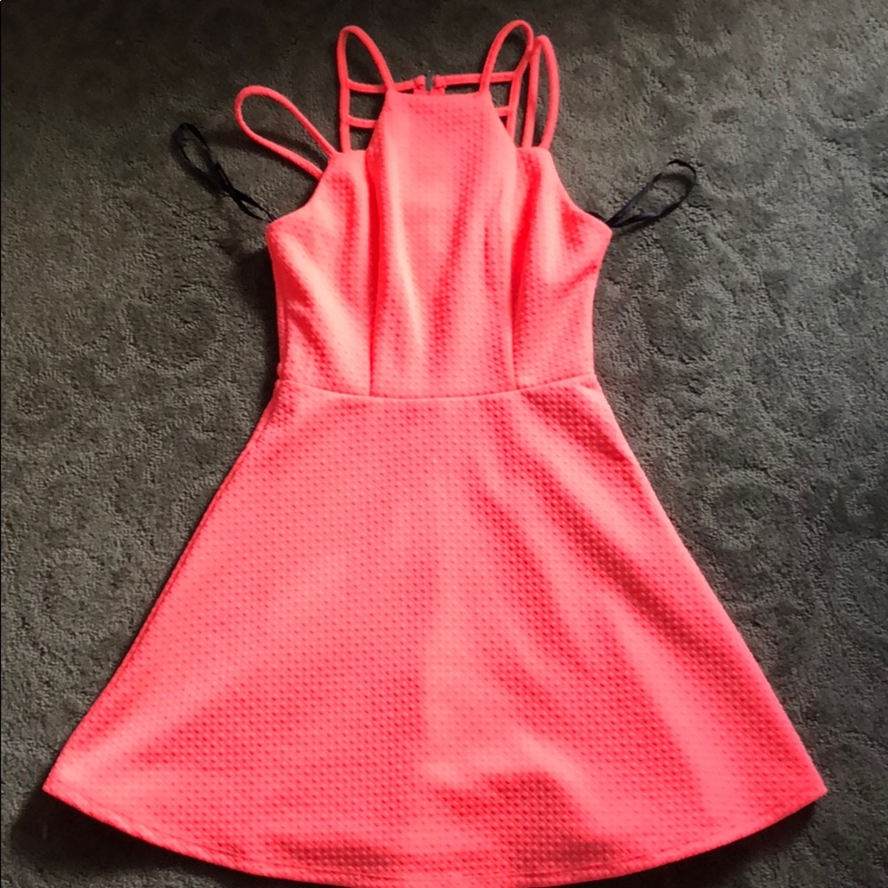 Madonna Material Girl dress XS neon pink